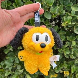 Disney Inspired Pop Mart Pluto Family Cute Together Bling Box Keychain